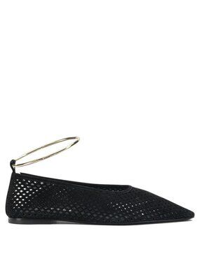 Jil Sander Suede Perforated Ballet Flats IT 38 Women